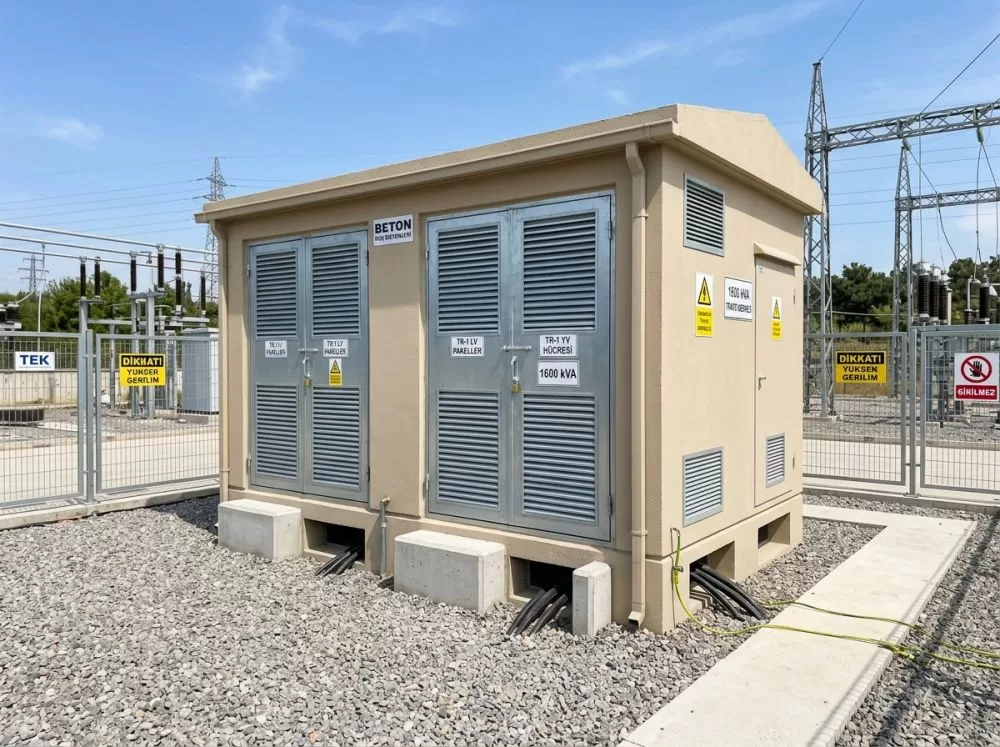 Monoblok Beton Trafo Köşkü (1600 kVA Kapasiteli)