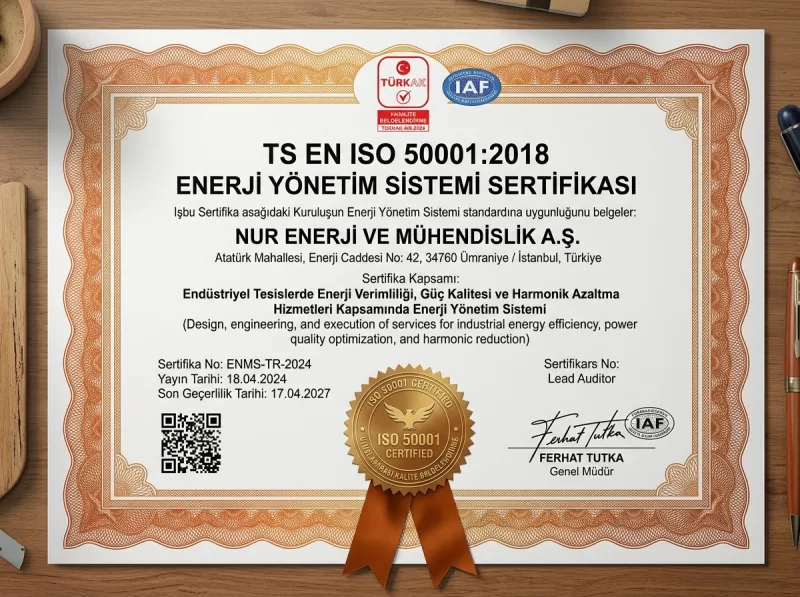 ISO 50001:2018 Enerji Yönetim Sistemi Sertifikası